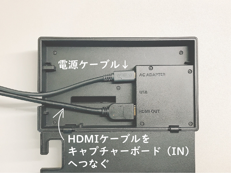 SwitchドックのHDMIケーブル接続